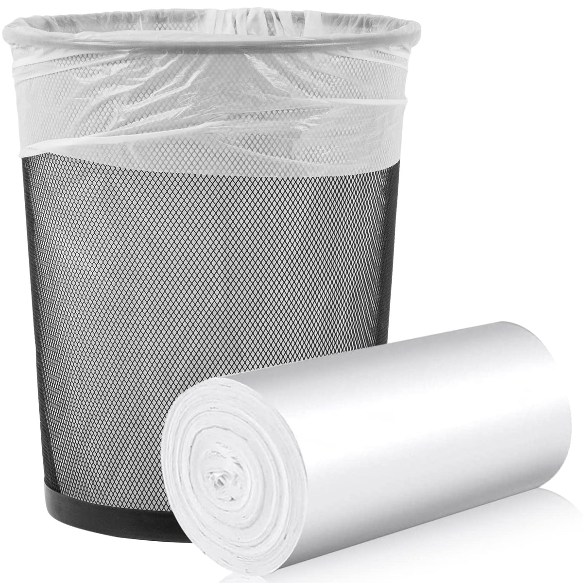 105 Count Small Trash Bags, 4 Gallon Garbage Can Liners