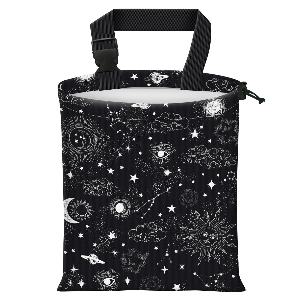Car Trash Bag Large Hanging Can for Back of Seat, Cute Waterproof Car Garbage Bag for Vehicle, Travelling, Outdoor Cute Boho Pink Floral
