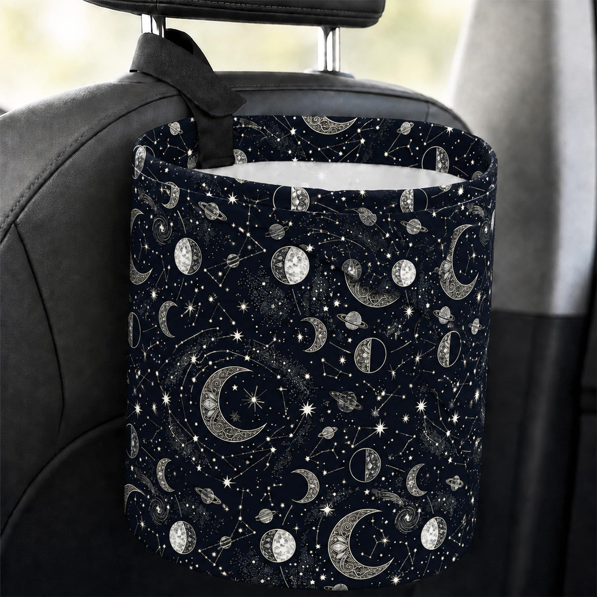 Butterfly Car Trash Can Waterproof Auto Garbage Bag Hanging for Back Seat