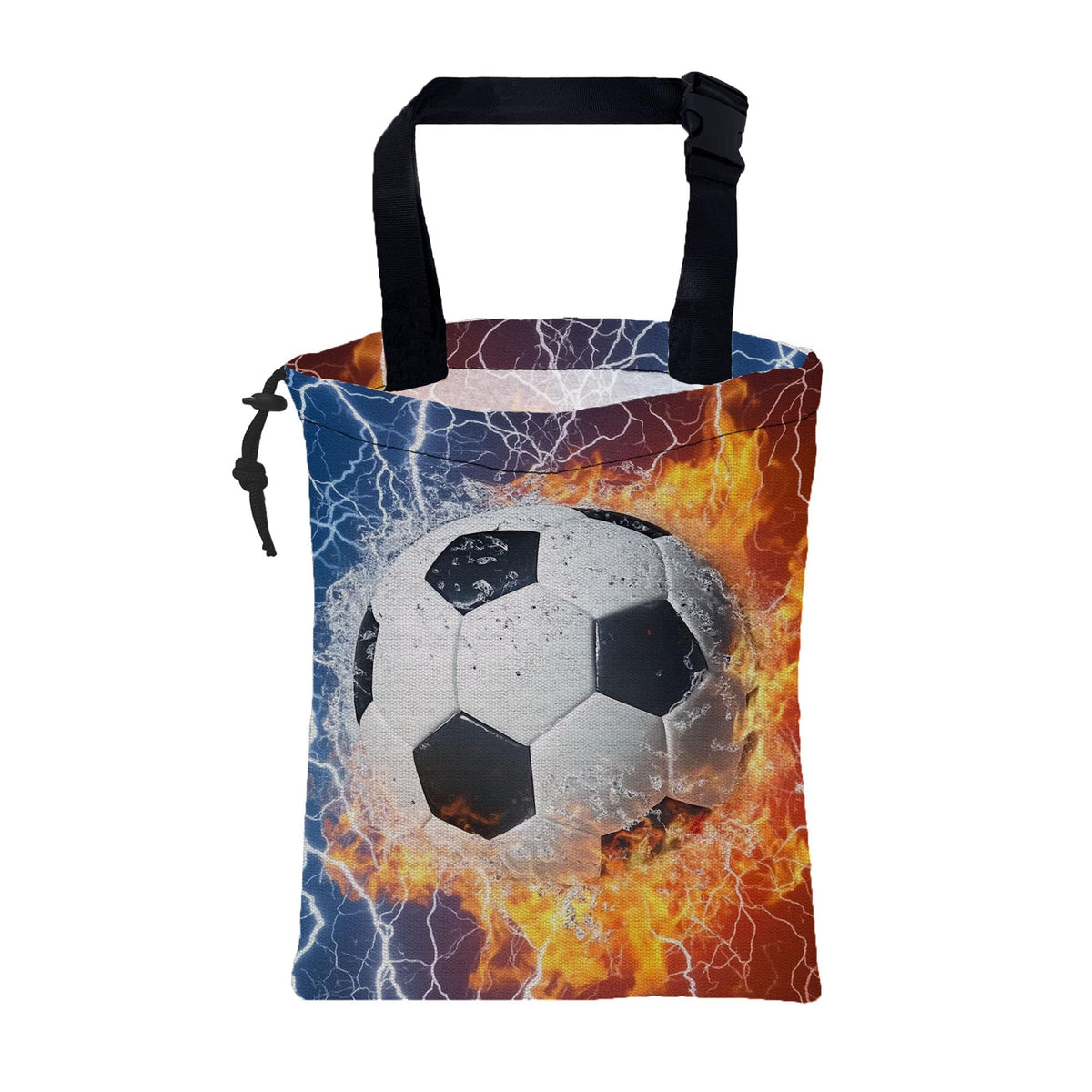 Car Garbage Bag Watercolor Floral and Leaves Drawstring Car Trash Bag Hanging for Back Seat with Adjustable Buckle Canvas Vehicle Trash Can Easy-to-Install