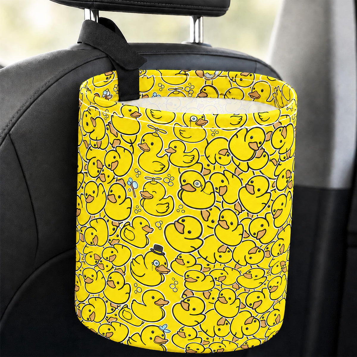 Butterfly Car Trash Can Waterproof Auto Garbage Bag Hanging for Back Seat
