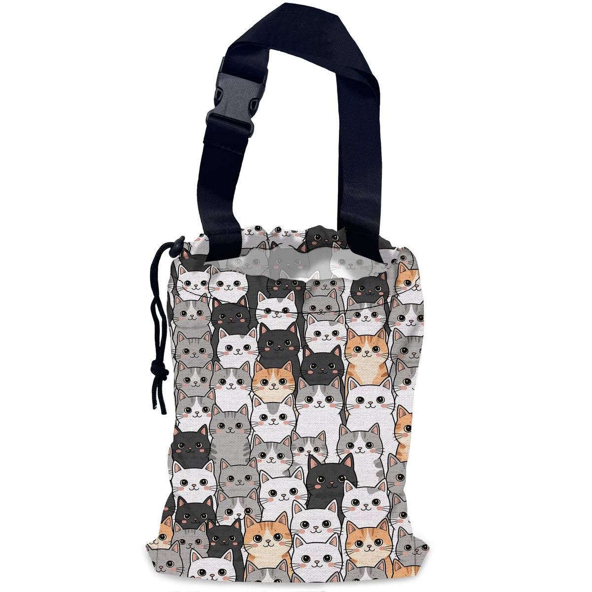 Car Trash Bag Waterproof Hanging Car Garbage Bag Cute Cat Faces