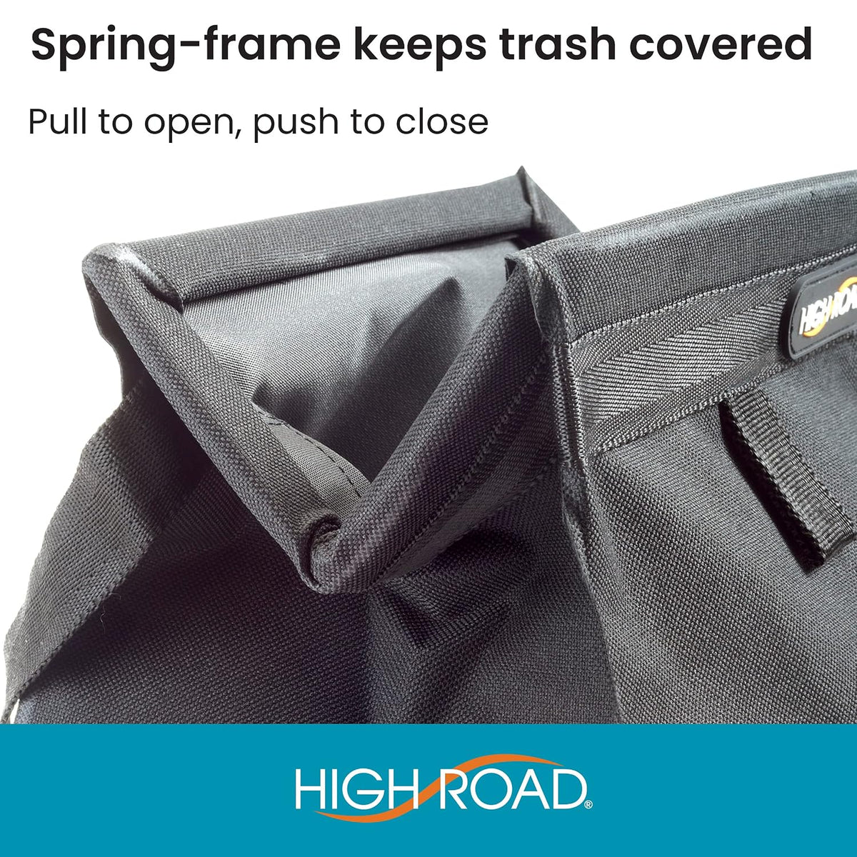 High Road Car Trash Can and Tissue Holder, Hanging Trash Bag Seat Organizer